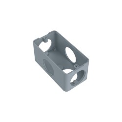 Caixa p/ Condulete 5 Entradas 1/2″ – 3/4″ Cinza - Inpol