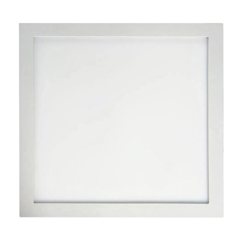 Plafon Painel LED Sobrepor Branco Quadrado - 48W 6500k 3.780 Lumens - Maxxy