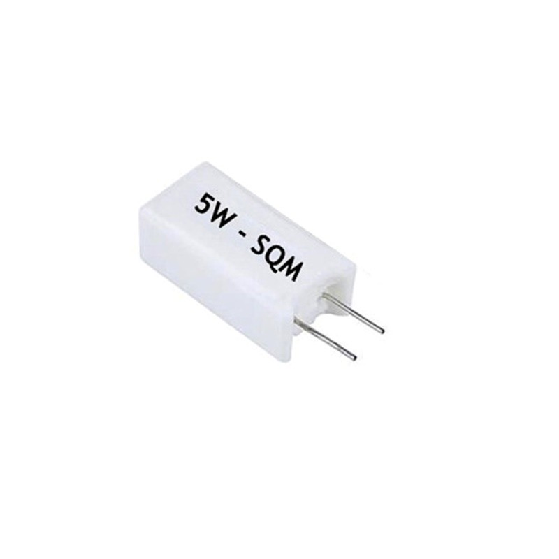 Resistor 5W 5% 100R Porcelana Vertical