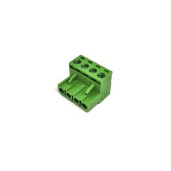 Conector Borne AK 950 04G 5.00mm 4 Vias 90 Grau - Fêmea