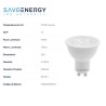 Lâmpada Dicróica 7W Dimerzável 2700K SE-130-565 - Saveenergy