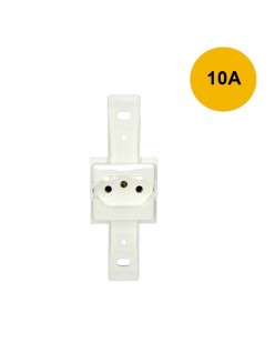 Tomada Simples 10A 2P+T 220/250V Branca - WEG - 13329377