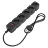 Protetor Eletrônico Filtro de Linha com 5 tomadas EPE 205 Preto Intelbras