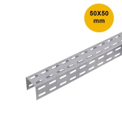 Eletrocalha 50X50 mm Chapa 18 Perfurada