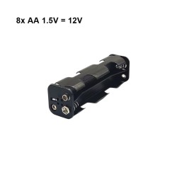 Suporte Para Pilhas AA 1.5V 8x12V