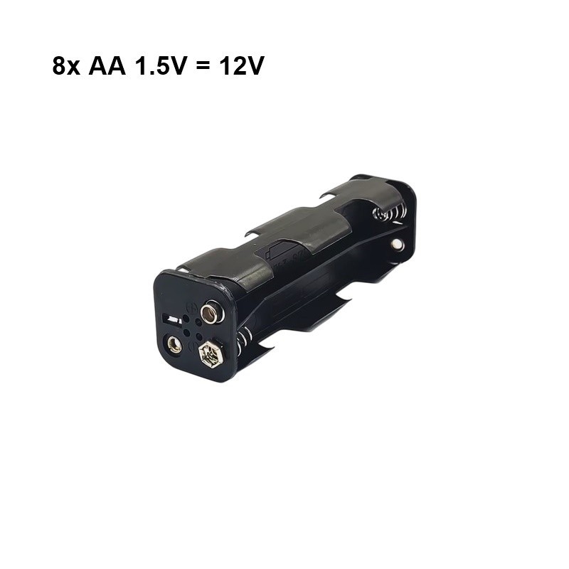 Suporte Para Pilhas AA 1.5V 8x12V