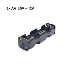 Suporte Para Pilhas AA 1.5V 8x12V