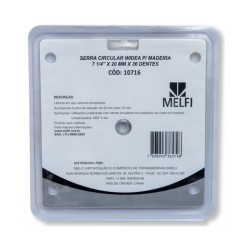 Serra Circular para Madeira/ MDF / Compensados 7.1/4" x 20,0mm - MELFI
