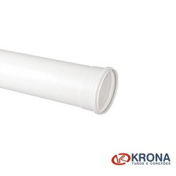 Tubo PVC Esgoto 50mm 6m Branco - Krona