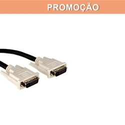 Cabo de Video DVI Dual Link 24+1 Macho/Macho
