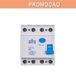 Disjuntor DR Interruptor Diferencial Residual Quadripolar DRS4 L 40A - Soprano
