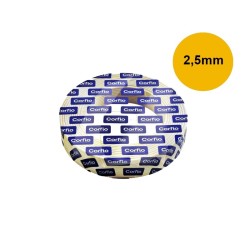 Cabo 2,5mm Flexível  750V Rolo 100m  - Corfio