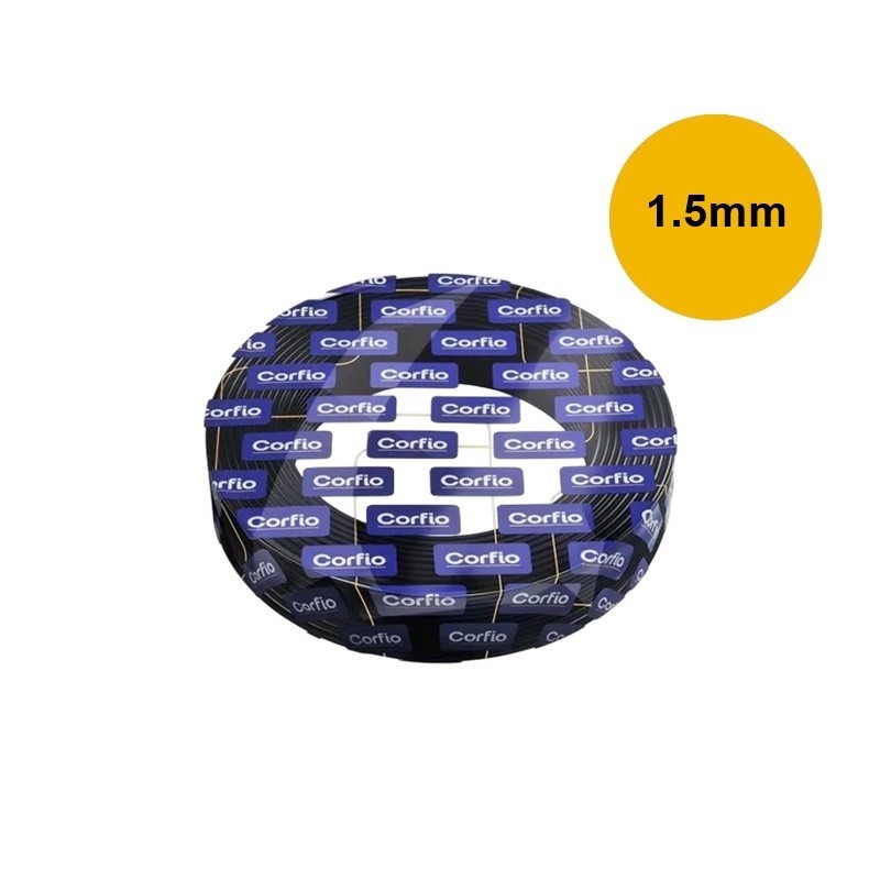 Cabo  1,5mm Flexível 750V Rolo 100m - Corfio