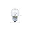 Lâmpada Incandescente 40W E27 22V LUZ AMARELA - TASCHIBRA