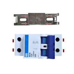 Suporte Base Para Disjuntor Mono e Bipolar DIN/NEMA
