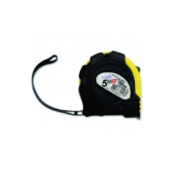 Trena 5mX19mm emborrachada com Fita Branca 10302 - MALFI