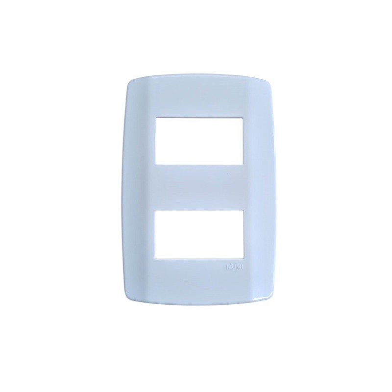 Placa 4x2 2 Módulos Horizontal Slim - Ilumi