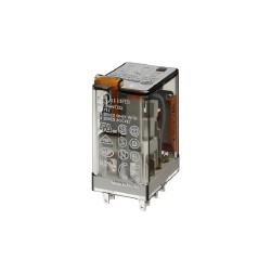 Relé Magnético Industrial Série 55 Plug-in Finder 55.34.8.230.0040 4 Contatos Reversíveis 7A