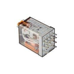 Relé Magnético Industrial Série 55 Plug-in Finder 55.34.8.230.0040 4 Contatos Reversíveis 7A