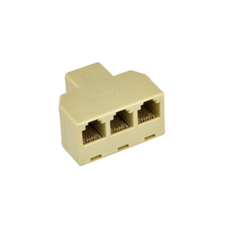 Adptador  RJ11 1x3 Para Telefones