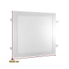 Plafon Painel LED Embuitir Branco Quadrado - 48W 3000k 5.280 Lumens - Maxxy