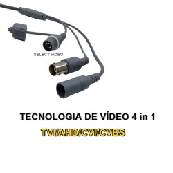 Câmera Hikvision ColorVu DS-2CE72DF8T-F Dome Infravermelho 40M Full HD 1080p