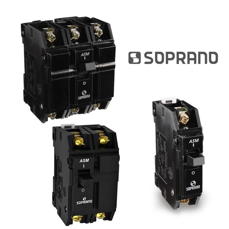 Disjuntores Nema Monopolar, Bipolar, Tripolar - Soprano