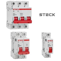 Disjuntores Din Monopolar, Bipolar, Tripolar - STECK