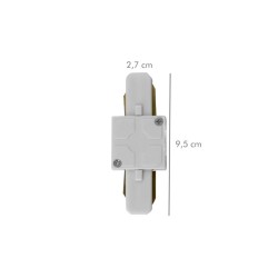 Emenda Trilho Eletrificado Con-Tri-180a 110V/220V Branco - Delis