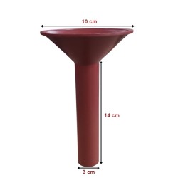Funil Tubo Largo Em PVC Multiuso