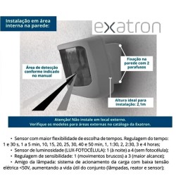 Sensor de Presença Frontal Interno Smart X-Control - Exatron