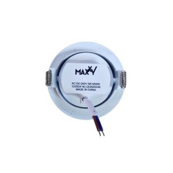 Spot redondo LED embutir Branco 5W 450lm 6500k 95x95x45 - Maxxy