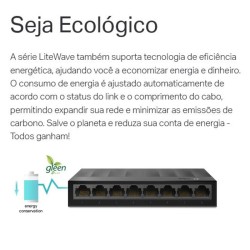 Switch Gigabit 8 Portas 10/100/1000  LS1008G - TP-Link