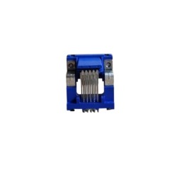 Conector VGA Solda 90 Graus Azul Perfil Alto