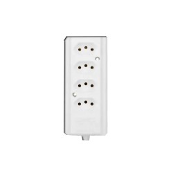 Tomada Quadrupla 10A Régua Para Extensão 2P+T Branca - InterNEED