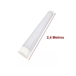 Luminaria LED Sobrepor Slim 80W 75x2400x25mm 6500k Bivolt
