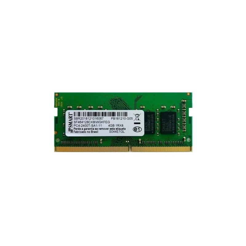 Memória RAM DDR4 4GB PC4-2400T Para Notebook - SMART