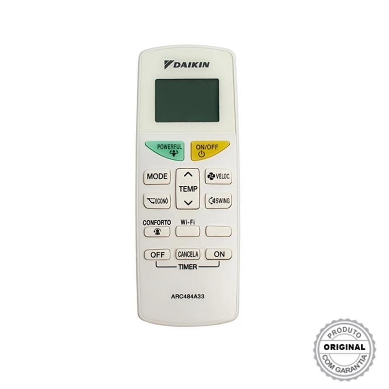 Controle Remoto Ar Condicionado ARC484A33 -  Daikin
