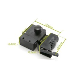 Botão Chave Gatilho Interruptor Para Furadeira FA2-6/ 1BEK 6A 5E4