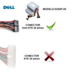 Fonte Dell Optiplex 255W 760, 780, 960, 980 D255P-00