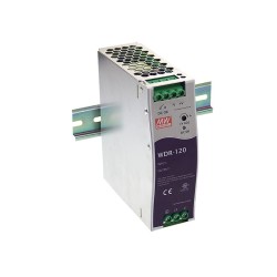 Fonte Chaveada 12V 10A 120W DIN WDR-120-12 - Mean Well