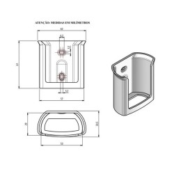 Suporte Para Controle Ar Condicionado Branco - LG (Original)