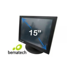Monitor Touch Screen 15 Polegadas 110V/220V Preto - Bematech MT5XXX