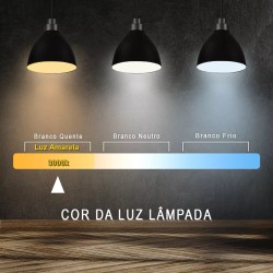 Plafon Painel LED Embutir Branco Quadrado 45W Luz Amarela 62X62cm SE-240.2264 - Saveenergy