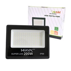 Refletor Super LED 200W Luz Branca IP66 - Hitec
