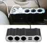 Adaptador Multi Soquete Automotivo 1X4 Splitter 2 USB - WF-4008