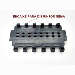 Base Para Disjuntor 8 DIN/6 NEMA em PVC