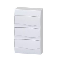 Quadro de distribuição sobrepor 24 NEMA/ 36 DIN Branco - BRUM